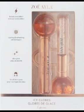 ZOË AYLA Ice Globes - Rose Gold Facial Massagers